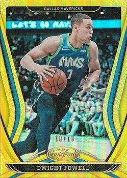 2020-21 Panini Certified - Mirror Gold #12 Dwight Powell Front