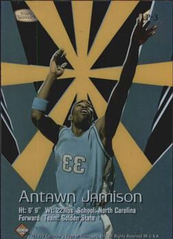 1999 Collector's Edge Rookie Rage - Loud and Proud #LP3 Antawn Jamison Back