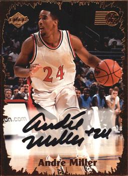 1999 Collector's Edge Rookie Rage - Pro Signatures Black Ink #RR-33 Andre Miller Front