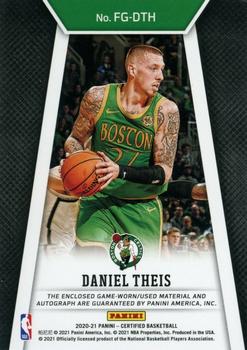 2020-21 Panini Certified - Fabric of the Game Signatures Camo #FG-DTH Daniel Theis Back