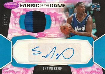 2020-21 Panini Certified - Fabric of the Game Signatures Camo #FG-SKP Shawn Kemp Front