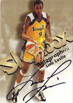 1999 Hoops WNBA - Autographics #4 Lisa Leslie Front