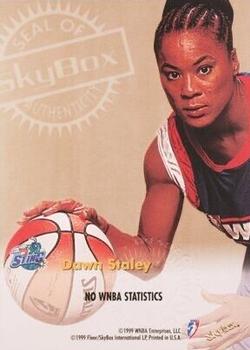 1999 Hoops WNBA - Autographics #8 Dawn Staley Back