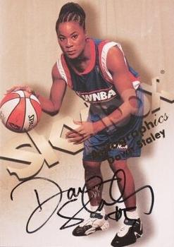 1999 Hoops WNBA - Autographics #8 Dawn Staley Front