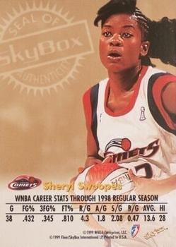 1999 Hoops WNBA - Autographics #10 Sheryl Swoopes Back