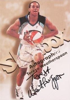 1999 Hoops WNBA - Autographics #13 Teresa Weatherspoon Front