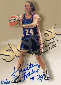 1999 Hoops WNBA - Autographics Century Marks #2 Kristin Folkl Front