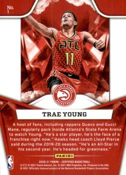 2020-21 Panini Certified - The Mighty #1 Trae Young Back
