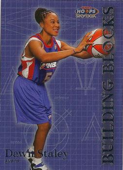 1999 Hoops WNBA - Building Blocks #1 Dawn Staley Front