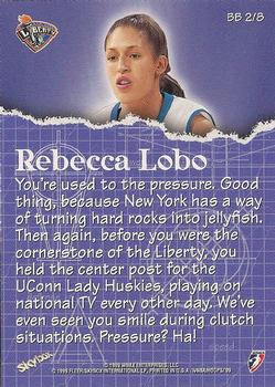 1999 Hoops WNBA - Building Blocks #2 Rebecca Lobo Back