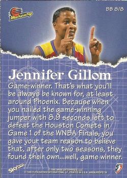 1999 Hoops WNBA - Building Blocks #8 Jennifer Gillom Back