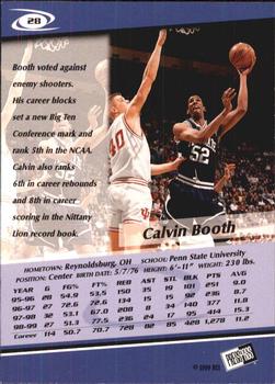 1999 Press Pass - Gold Zone #28 Calvin Booth Back