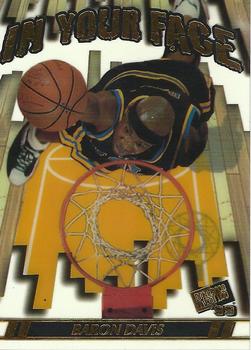 1999 Press Pass - In Your Face #IYF2 Baron Davis Front