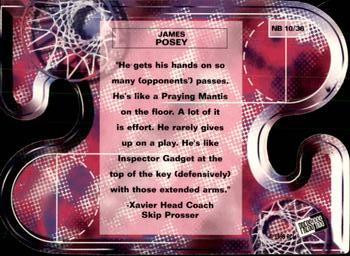 1999 Press Pass - Net Burners #NB10 James Posey Back