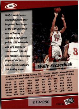 1999 Press Pass - Reflectors #R6 Wally Szczerbiak Back