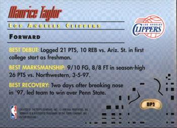 1997-98 Bowman's Best - Picks #BP2 Maurice Taylor Back