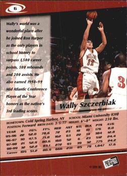 1999 Press Pass - Torquers #6 Wally Szczerbiak Back
