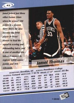 1999 Press Pass - Torquers #43 Jamel Thomas Back