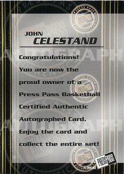 1999 Press Pass Authentics - Autographs #NNO John Celestand Back