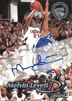 1999 Press Pass Authentics - Autographs #NNO Melvin Levett Front