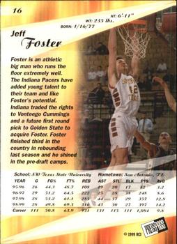 1999 Press Pass SE - Alley Oop #16 Jeff Foster Back