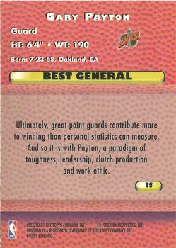 1997-98 Bowman's Best - Techniques #T5 Gary Payton Back