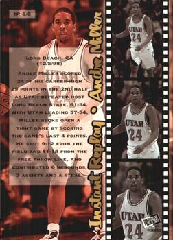 1999 Press Pass SE - Instant Replay #IR6 Andre Miller Back