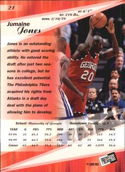 1999 Press Pass SE - Torquers #21 Jumaine Jones Back