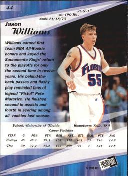 1999 Press Pass SE - Torquers #44 Jason Williams Back