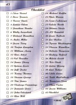 1999 Press Pass SE - Torquers #45 Elton Brand / Steve Francis / Lamar Odom / Wally Szczerbiak Back