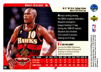 1997-98 Collector's Choice #1 Mookie Blaylock Back