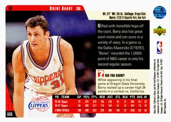 1997-98 Collector's Choice #60 Brent Barry Back