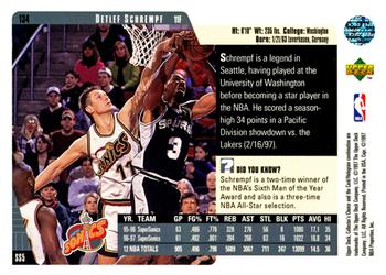1997-98 Collector's Choice #134 Detlef Schrempf Back