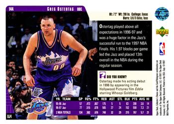 1997-98 Collector's Choice #144 Greg Ostertag Back