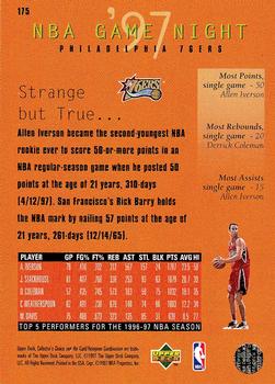 1997-98 Collector's Choice #175 Philadelphia 76ers Back