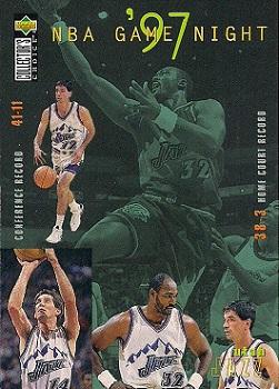 1997-98 Collector's Choice #182 Utah Jazz Front