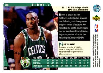1997-98 Collector's Choice #206 Dee Brown Back