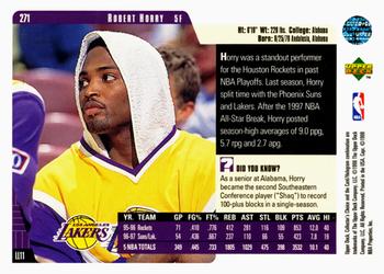 1997-98 Collector's Choice #271 Robert Horry Back