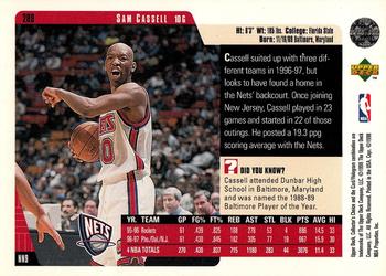 1997-98 Collector's Choice #289 Sam Cassell Back