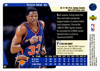 1997-98 Collector's Choice #291 Patrick Ewing Back