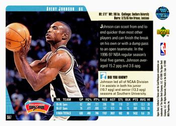 1997-98 Collector's Choice #NNO Avery Johnson Back