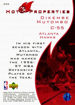 1997-98 Collector's Choice #356 Dikembe Mutombo Back
