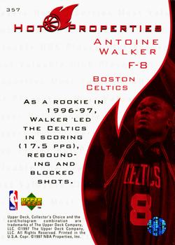 1997-98 Collector's Choice #357 Antoine Walker Back
