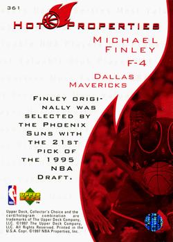 1997-98 Collector's Choice #361 Michael Finley Back