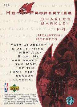 1997-98 Collector's Choice #365 Charles Barkley Back