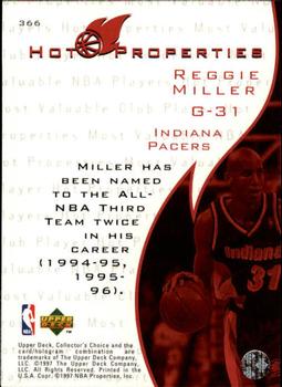 1997-98 Collector's Choice #366 Reggie Miller Back