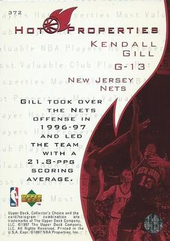 1997-98 Collector's Choice #372 Kendall Gill Back