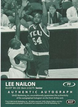 1999 SAGE - Autographs Bronze #A37 Lee Nailon Back