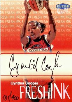 1999 Ultra WNBA - Fresh Ink #2 Cynthia Cooper Front