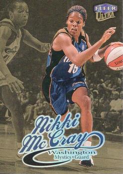 1999 Ultra WNBA - Gold Medallion #3G Nikki McCray Front